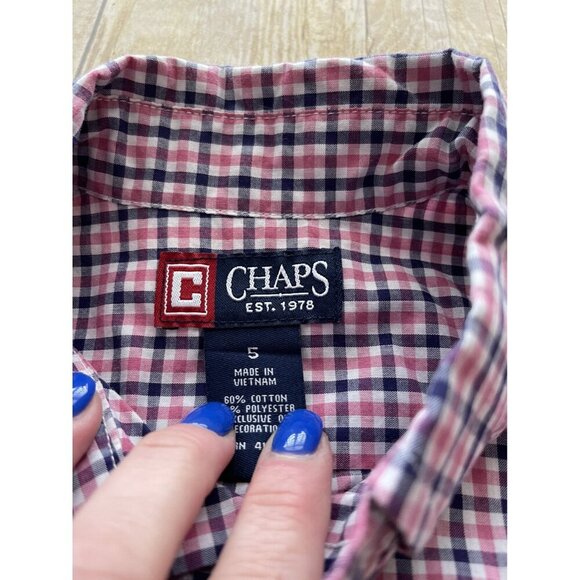 Chaps Ralph Lauren Button Up Shirt Size 5 - Picture 3 of 6